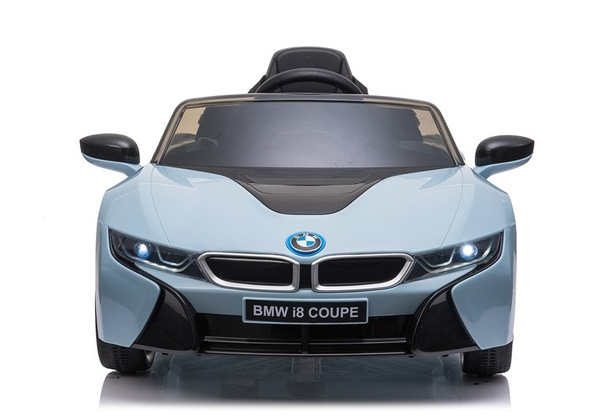 Kinderauto BMW I8 Blau Ledersitz EVA-Reifen