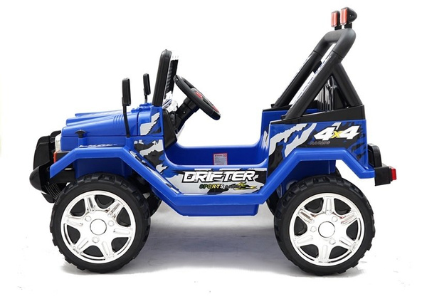Kinderfahrzeug Jeep Raptor S618 EVA Blau Auto 2x45W Frontscheinwerfer Auto