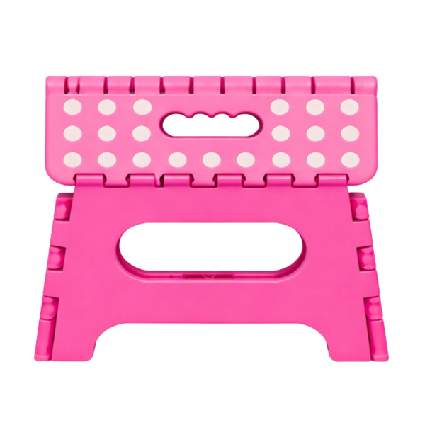 Folding Stool Footrest Step Anti-slip Pink 24 x 19 cm