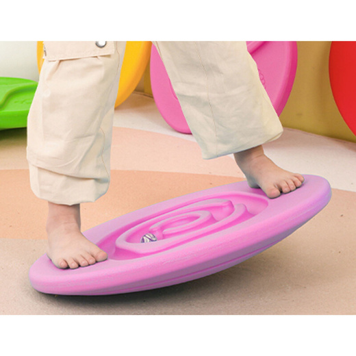 Sensory Balancing Board For Children Rubber Balls 5pcs Pink