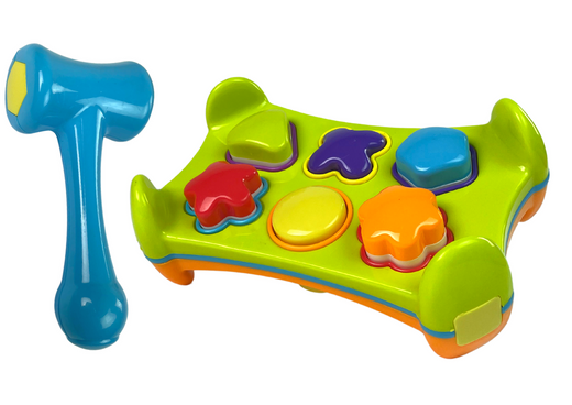 Educational Two-Sided Hammer Punching Sorter Blocks Shapes