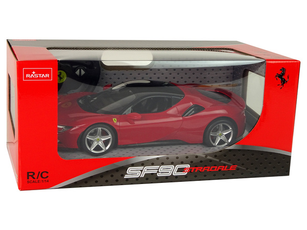 Auto R/C Ferrari SF90 1:14 Rastar Rot