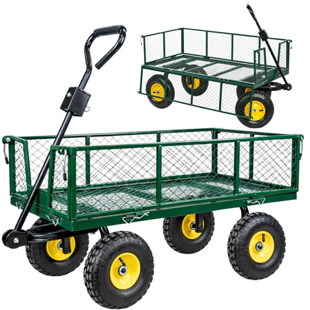 Faltbarer Gartentransportwagen, Stahlanhänger, 200 kg