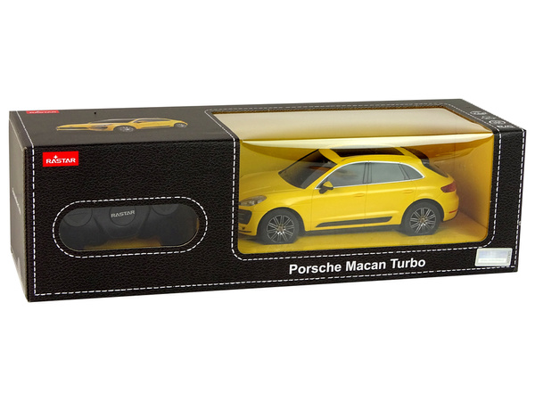 Auto R/C Porsche Macan Turbo 1:24 Rastar Gelb