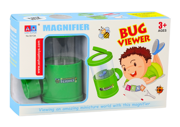 Set zum Beobachten und Fangen von Insekten, Lupe, Lernglas