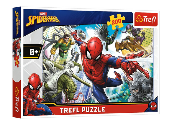 Puzzle - 200 - Urodzony bohater - Spiderman - Trefl 13235