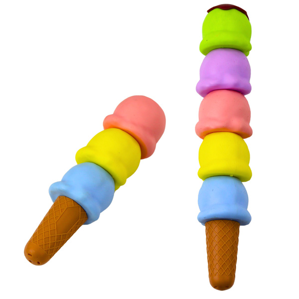 Eistüte Eiskugeln Textmarker 5 Pastellfarben 18cm