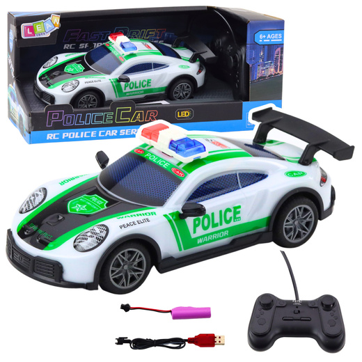 RC Drift Police Sports Car with LED Lights 1:22