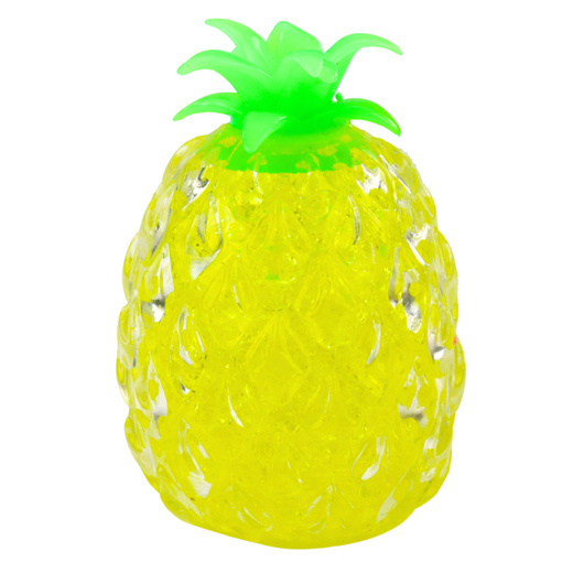 Pineapple Fruit Anti-Stress Squishy with Hydrogel Balls Yellow