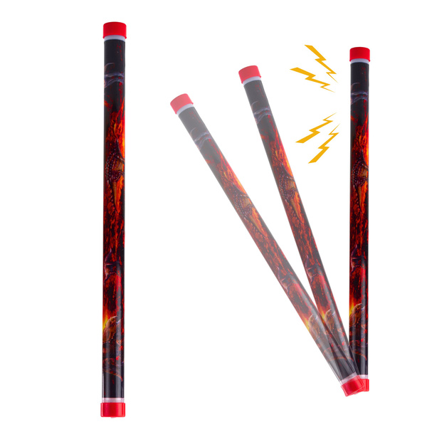 Akustik Sound Tube Dinosaurier Lichter Bunt 40cm Mix