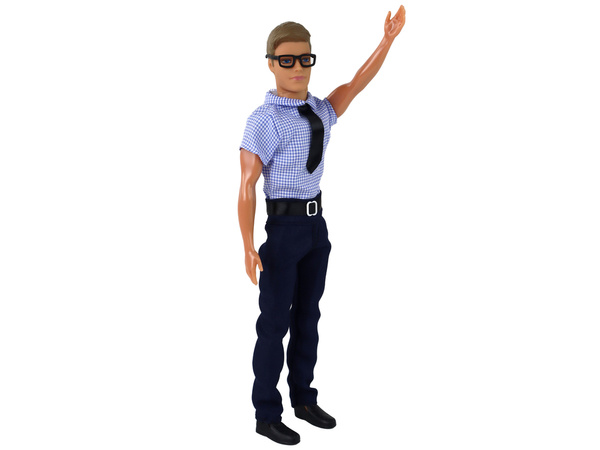 Männliche Kevin-Puppe in formeller Kleidung, bewegliche Arme, Beine, Kopf