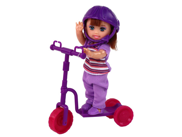Lucy Doll Set Rosa Roller-Skateboard-Helme