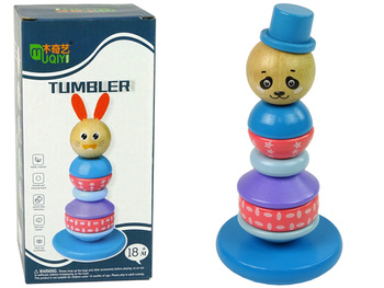 Wooden Educational Pyramid Panda Balancing Tower