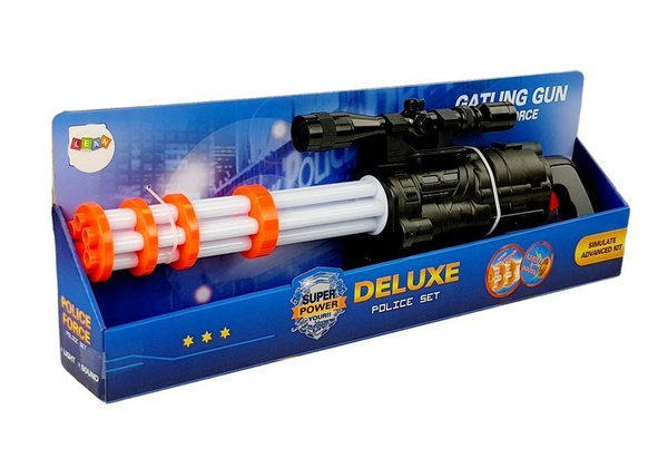 Battery Operated Sniper Rifle Rotary Cannon Police 62 cm