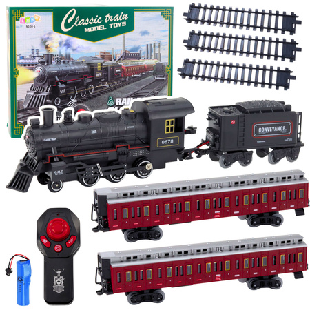 Classic Electric Train Remote Controlled Lights Sounds Smoke