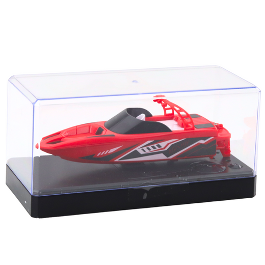 Ferngesteuertes Motorboot RC Weiß-Rot 15cm