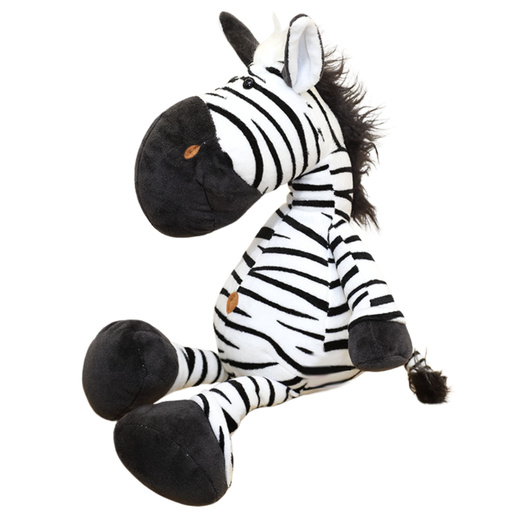 Plush Mascot Cuddly Toy Zebra Black and White 25cm