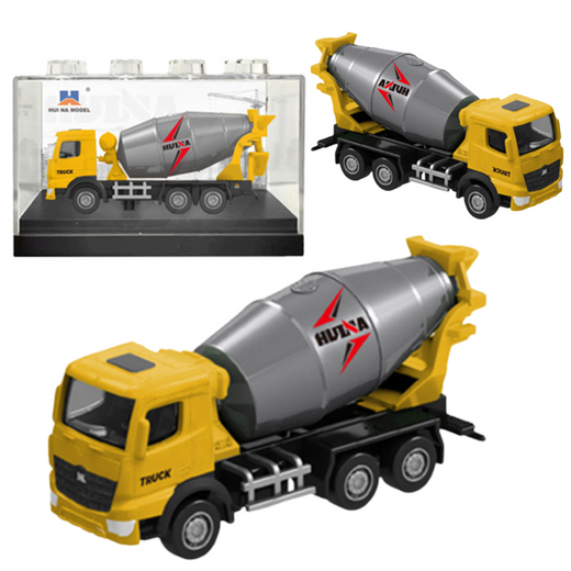 Metall-Betonmischer zum Sammeln, Modell Huina, Gelb, 1:80