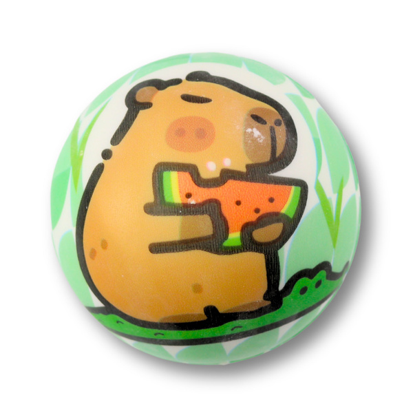 Schaumstoffball für Hüpfspaß, Capybara, 6,5 cm