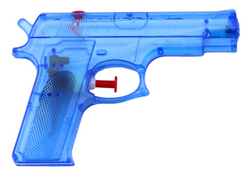 Water Gun Small Plastic Blue 15 cm x 10.5 cm