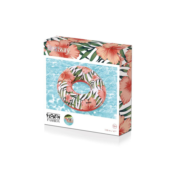 Swimming Ring With Pink Palms 119 m Bestway 36237