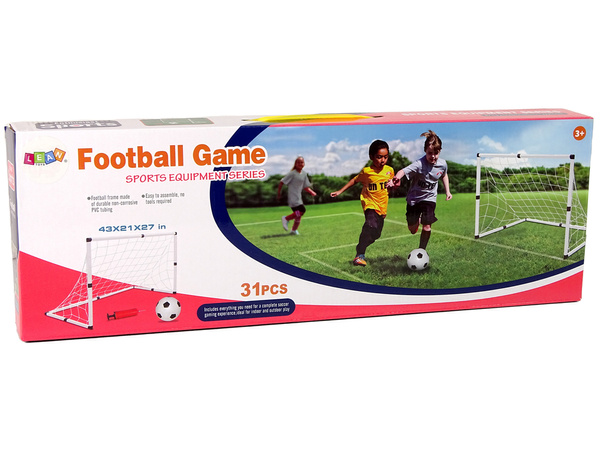 Big Football Goal for Kids + Football with pump Football Game