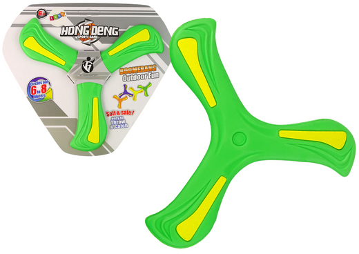 Boomerang Flying Disc Thrower Green For Kids