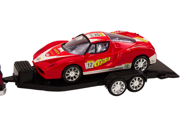 Pickup Truck mit Abschleppwagen Sattelauflieger Sportwagen Offroad-Set