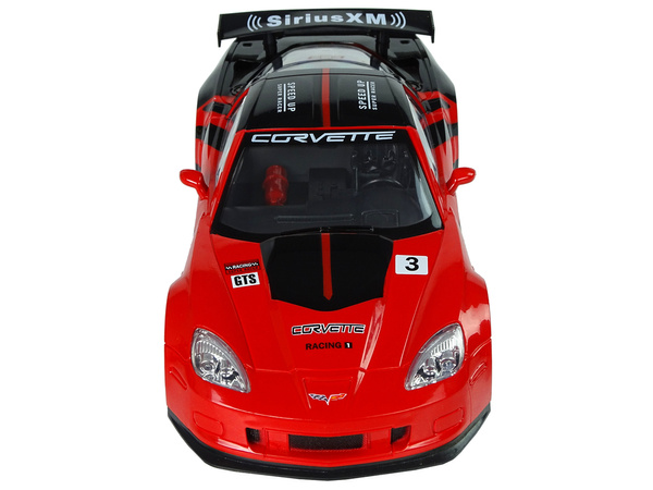 Racing Sportwagen R/C 1:18 Corvette C6.R Rot 2.4 G Lights