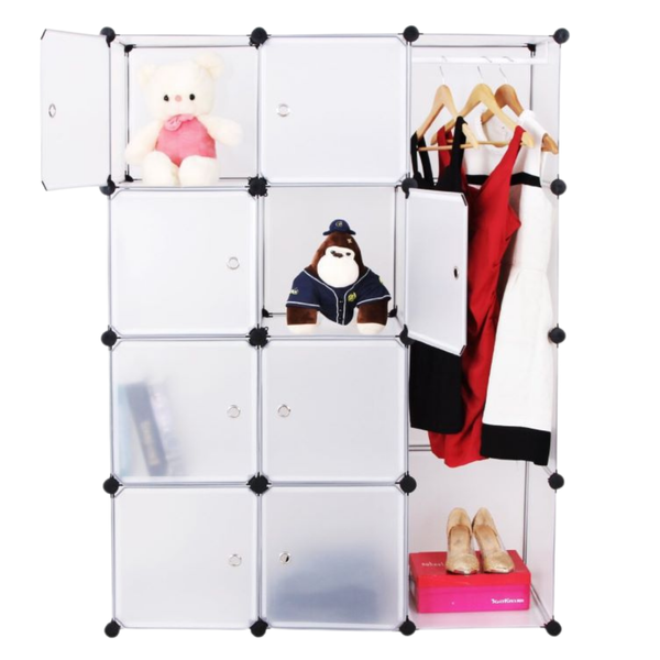Modular Shoe Rack Accessories 5 Compartments Transparent