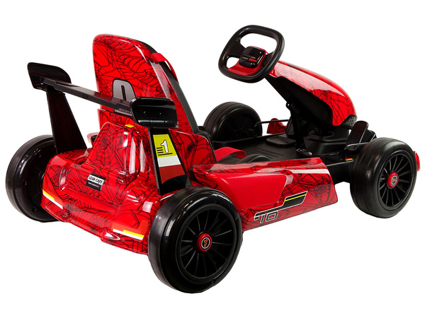 XMX619 Rot lackierter Spinnen-Akku-Gokart