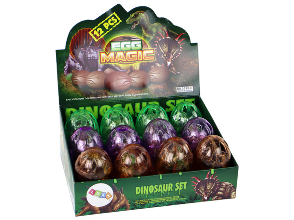 Dinosaurierfigur Ei 3 Farben 9 cm