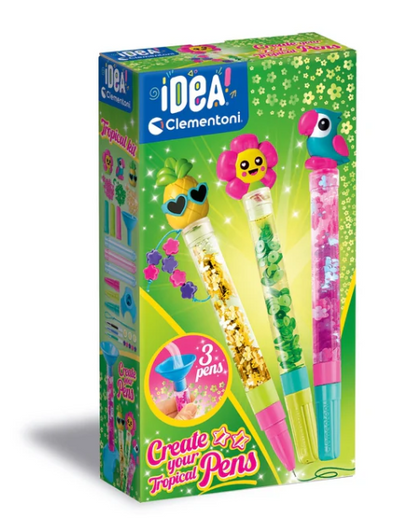 Idea Art Zestaw Mini Fabryka Tropikalnych Długopisów Clementoni 18830