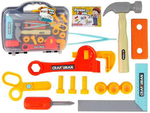 Handyman's Kit in Suitcase Tools for Kids Hammer