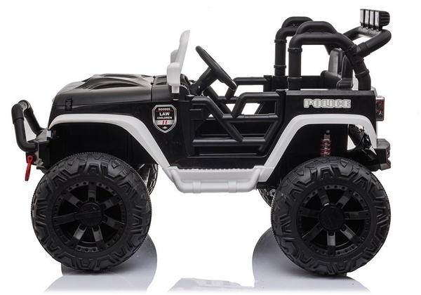 JC666 Police Black - Electric Ride On Car