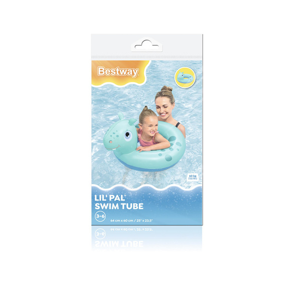 Hippopotamus Swimming Ring 64 x 60 cm Bestway 36464
