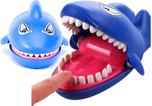 Shark Attack Reaction Family Game Push The Tooth
