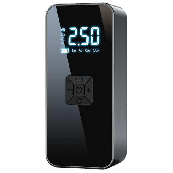 Elektrischer Mini-Kompressor, tragbare LED-Taschenlampe, 3 Tipps