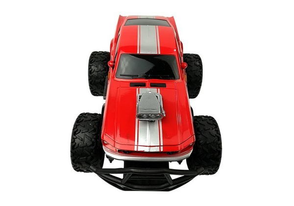 Ferngesteuertes Auto Offroad R/C rote hohe Räder