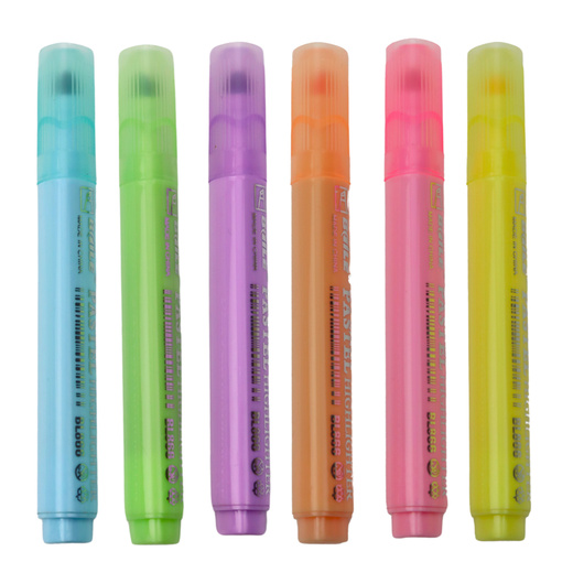 Set Textmarker für Schule, Büro, bunt, 6-tlg.