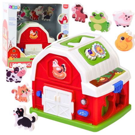 Interactive Farmhouse Musical Barn with Animals Lights Sounds