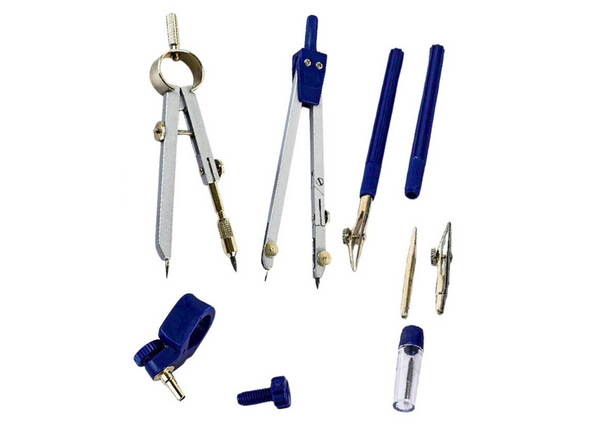 Geometric Drawing Set Technical Compass Organizer 9 pcs.