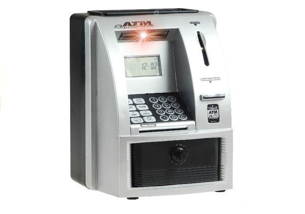Cash Point Dispenser ATM Realistic Money Box