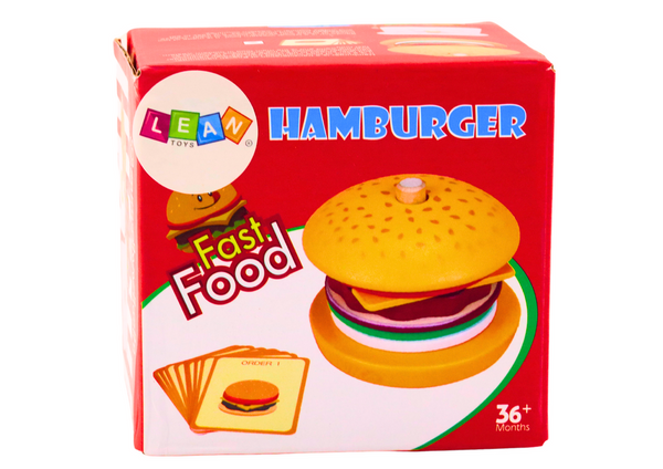 Wooden Hamburger 8 El Cards With Recipes 10 Pcs
