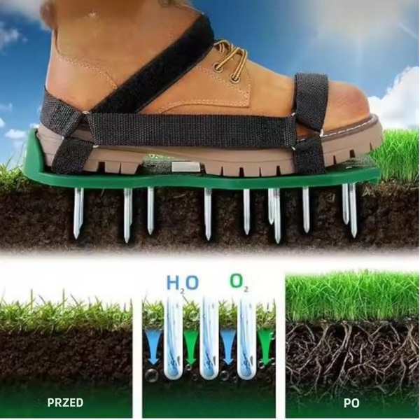 Aerator Scarifier Shoe Covers With Grass Spikes