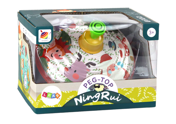 Traditional Metal Spinning Top Santa Claus Theme