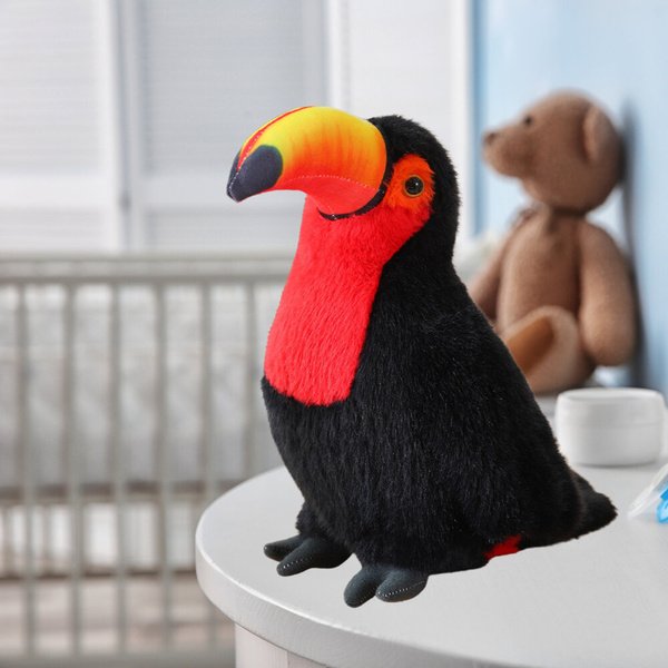 Plush Toucan Bird Plush Toy Mascot Cuddly Toy Red 20cm