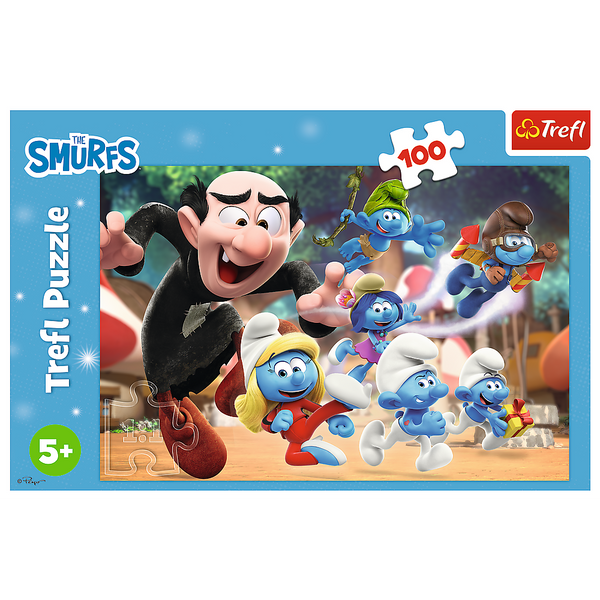 Puzzle - 100 - Papa Smurf's Teachings - Smurfs - Trefl 16481
