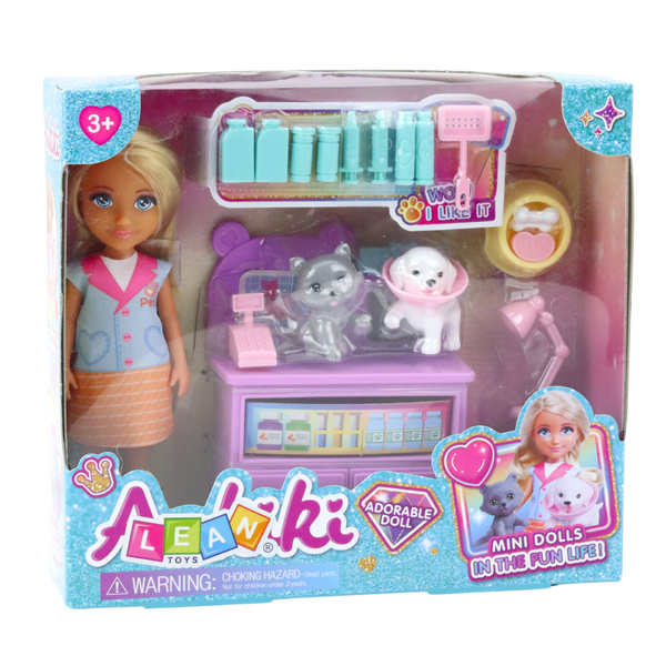 Mini Doll Veterinarian Dog Cat Treatment Accessories Set