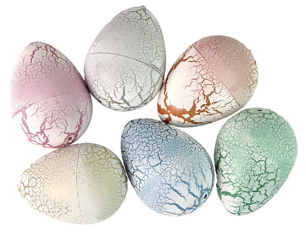 Hatching Magic Dinosaurier Ei Wachsen 6 cm Weiß.